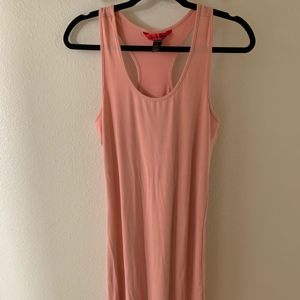 Peach maxi dress
